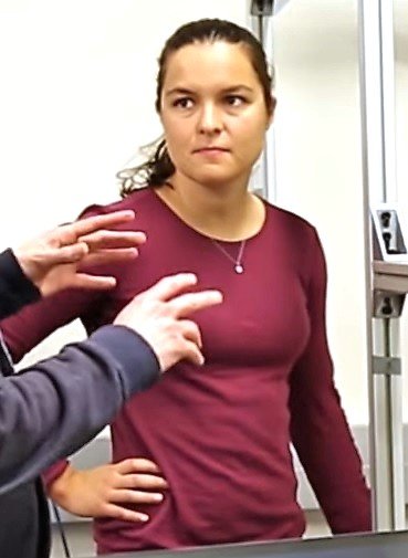 Chelsea Finn, later a Physical Intelligence co-founder, with the robot Vestri at UC Berkeley in 2017