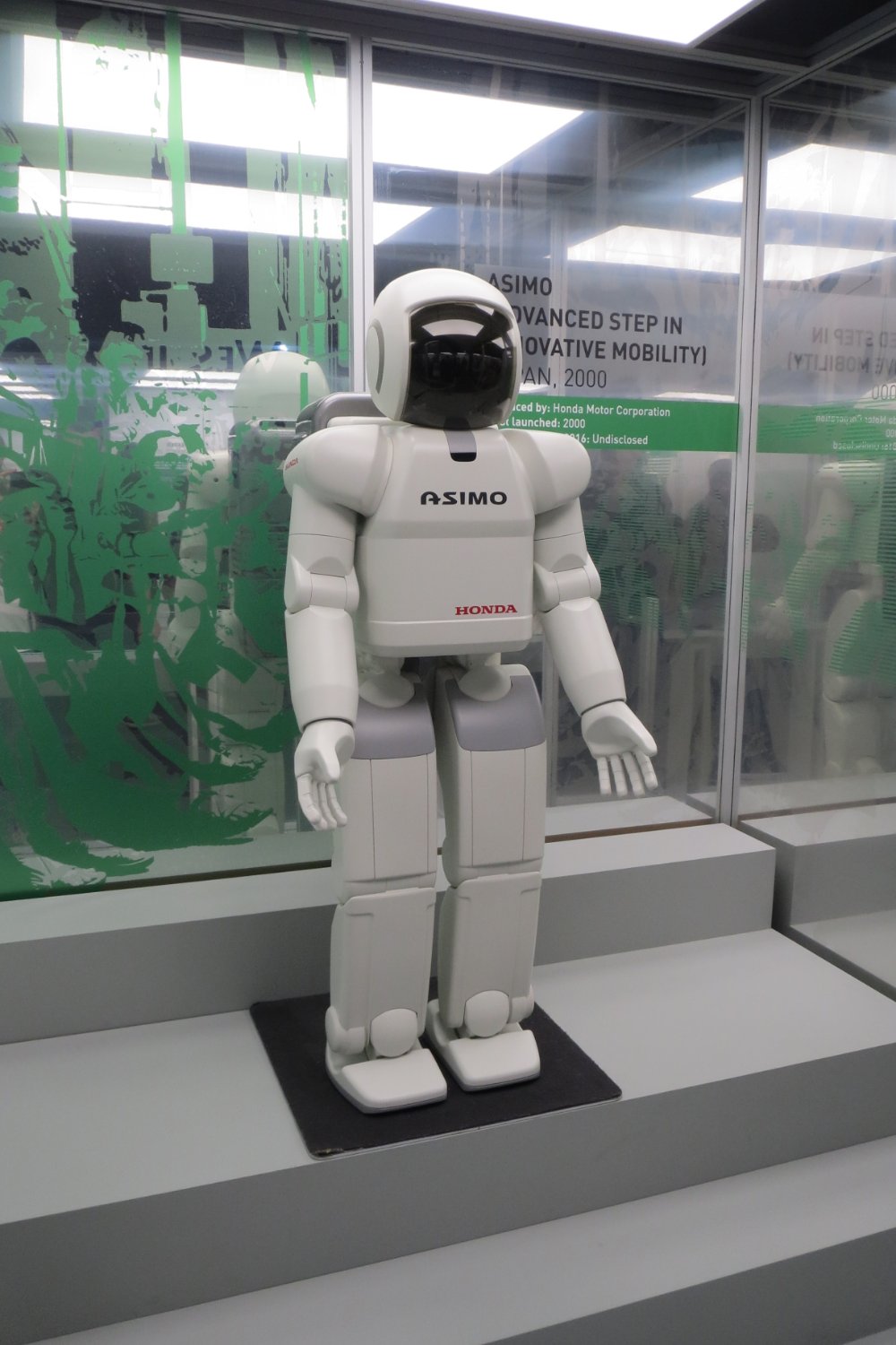 Honda's ASIMO humanoid robot on display