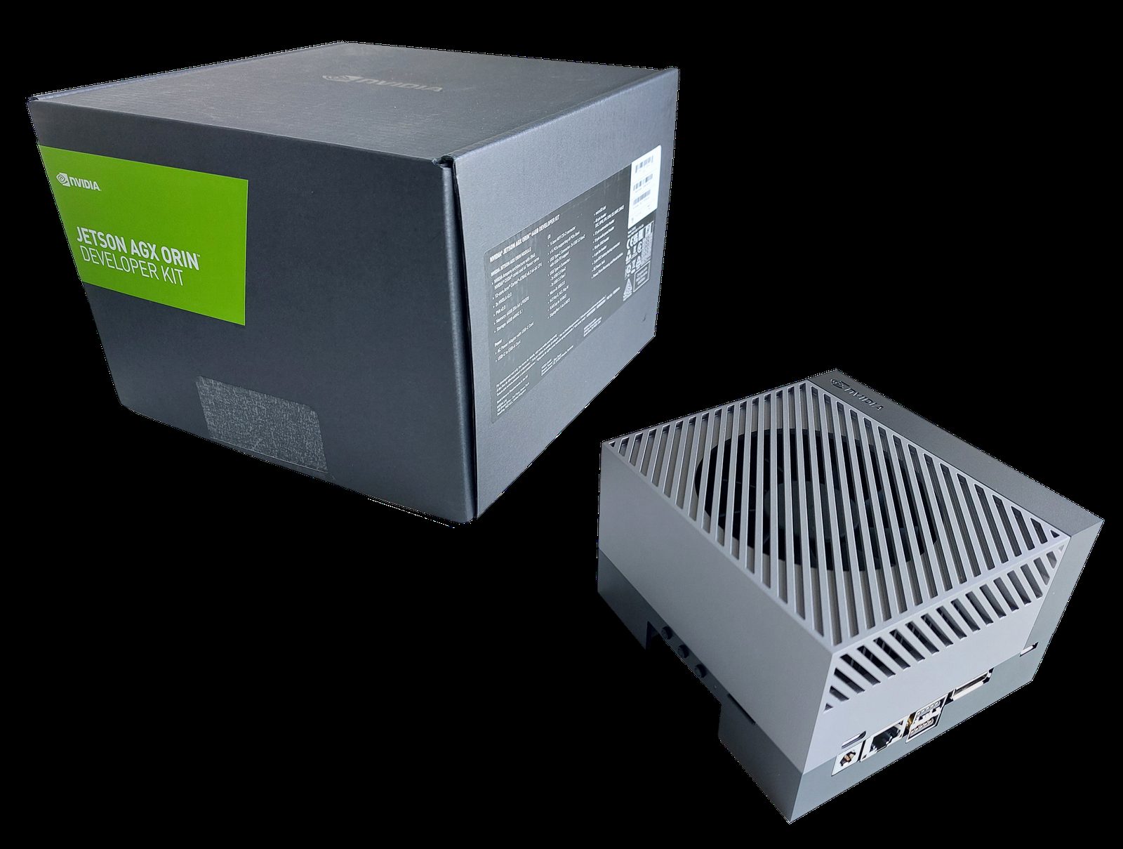 An NVIDIA Jetson AGX Orin developer kit