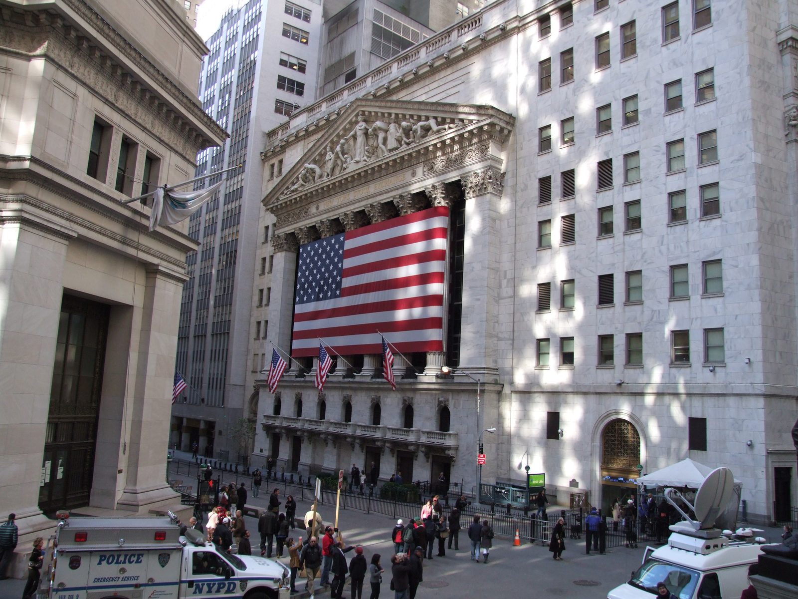 The New York Stock Exchange building facade